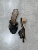 Hermes Oran Slippers With Heels
