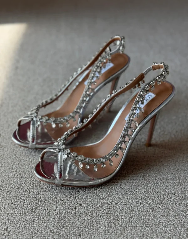 AquazzuraTemptation crystal sandals - Image 3