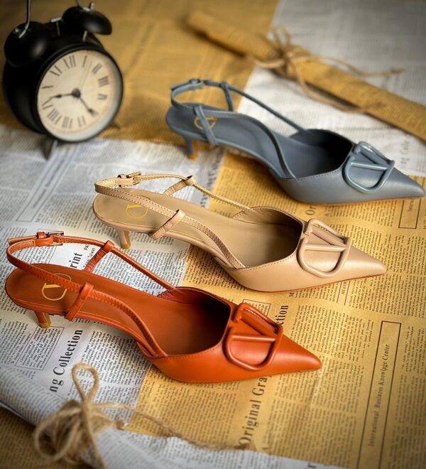 Valentino Short Heel Slingback